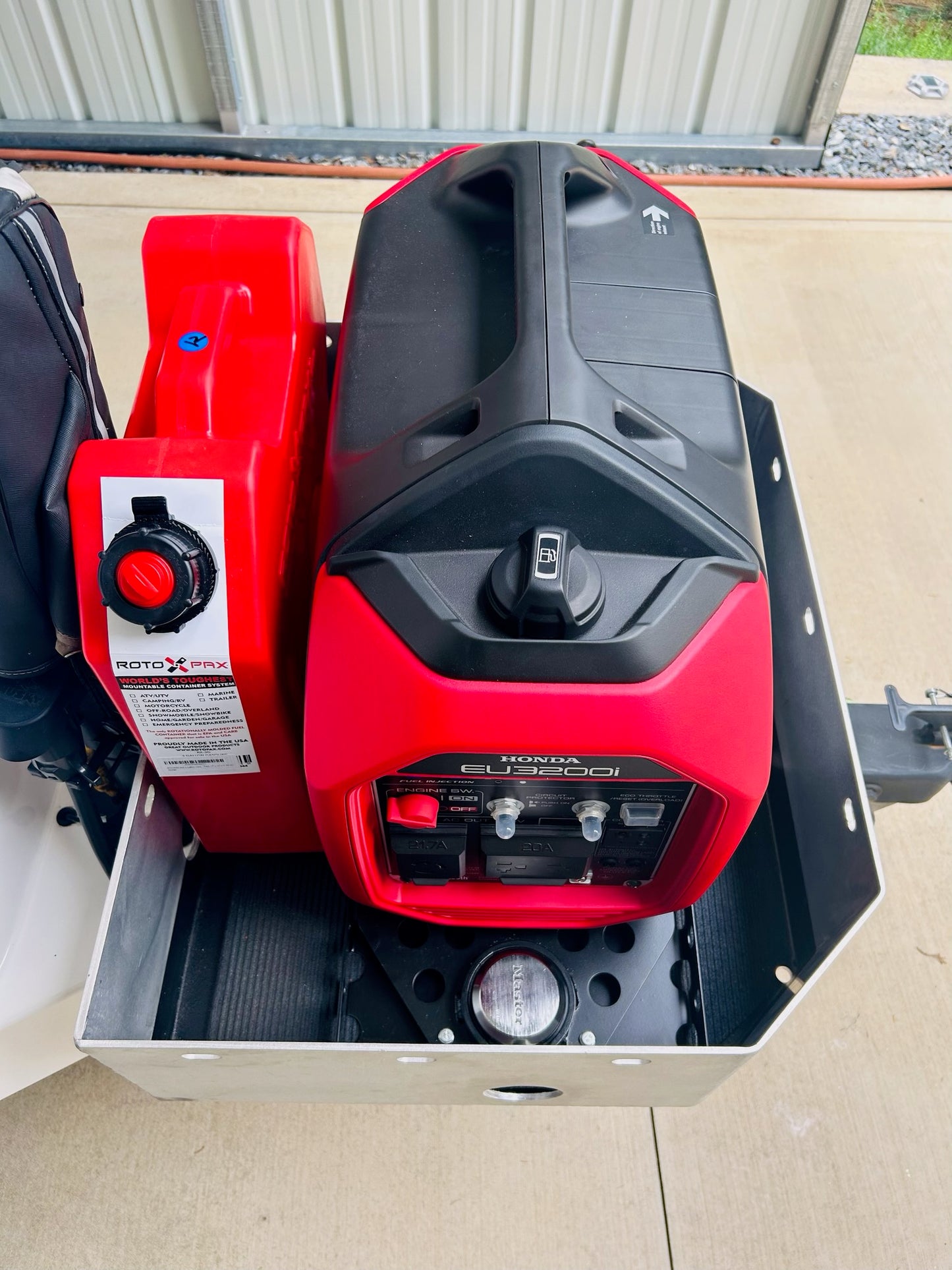 Squatch Mount |Generator mount Low Profile locking security | Honda Generator Mount | Predator | Yamaha | Champion | Camping Travel Mount |