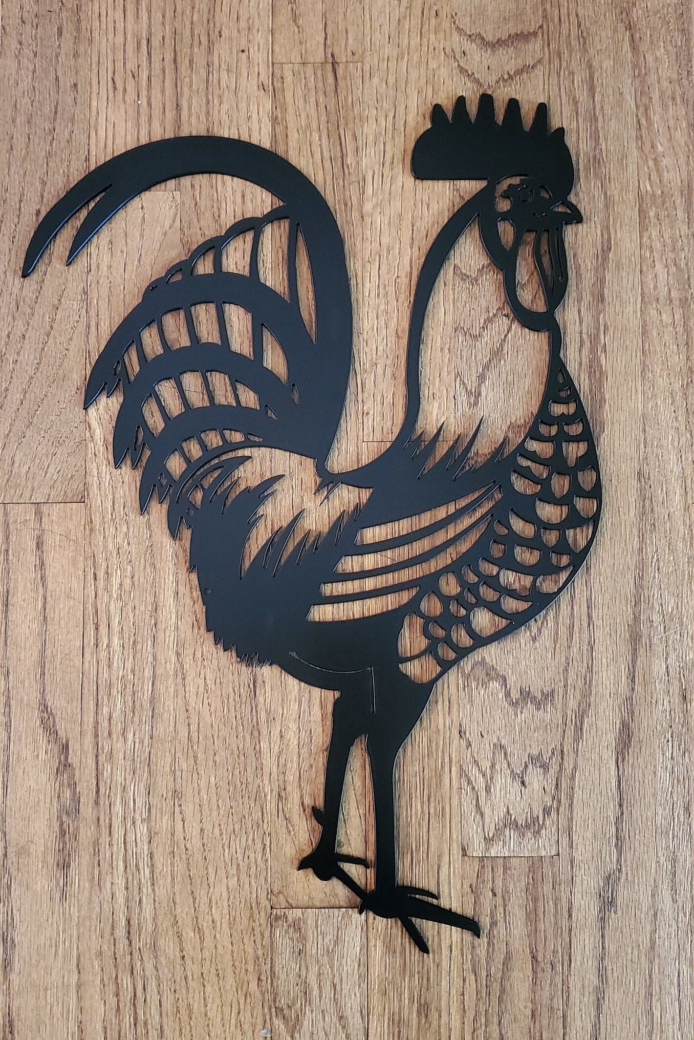 Rooster Yard Decor, Metal Rooster Yard Art, Chicken Yard Art, Rooster Staked for Garden, Patio pond