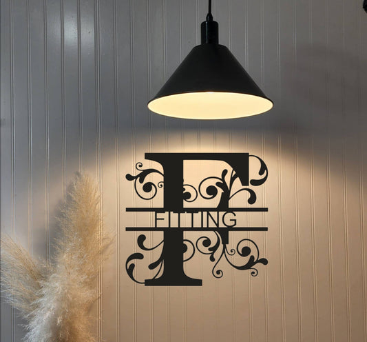 Custom Metal Sign | Monogram Wall Decor | Custom Art|  Family Name Sign | Metal Wall Art | Gift Idea