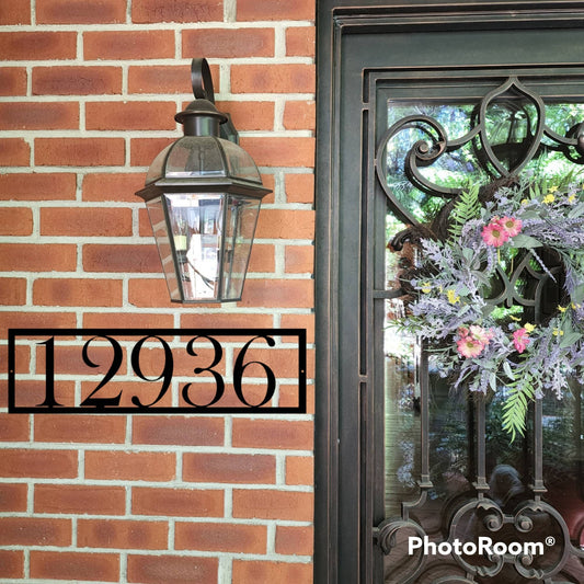 Address Sign, Metal, Horizontal Address Sign, Custom Metal Sign, Personalized Sign, Outdoor Sign, Family Name Sign, House Number