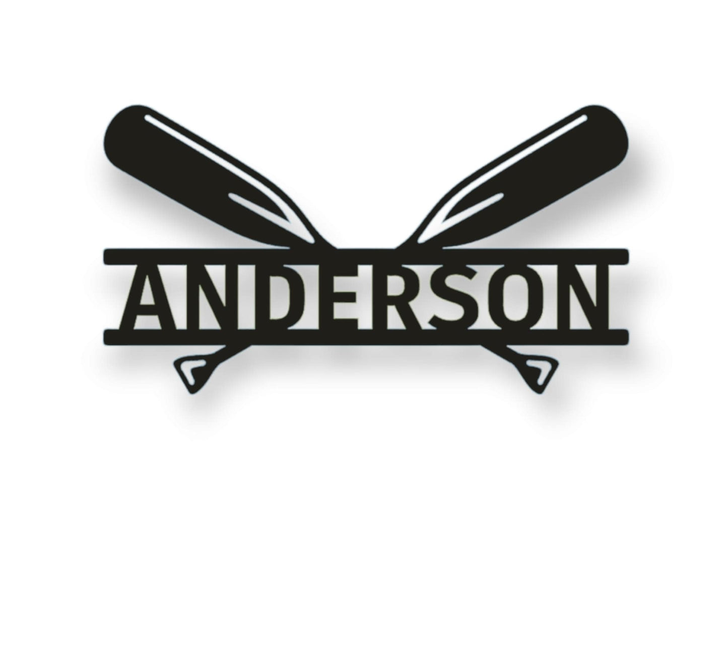 Custom Oar Sign, Custom Metal Name Sign, Custom Sign, Lake Signs, Beach Signs