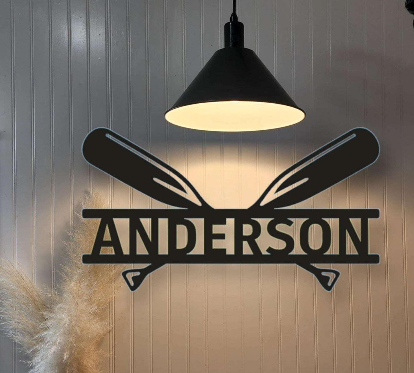 Custom Oar Sign, Custom Metal Name Sign, Custom Sign, Lake Signs, Beach Signs