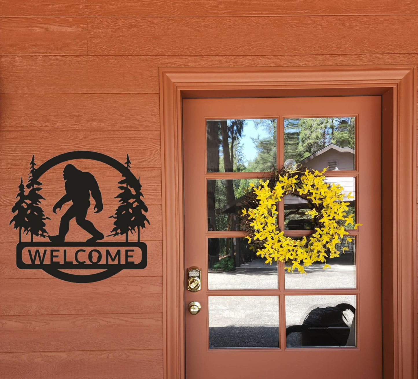 Big Foot Welcome Sign | Sasquatch Sign | Snow Yeti | Yard Art |