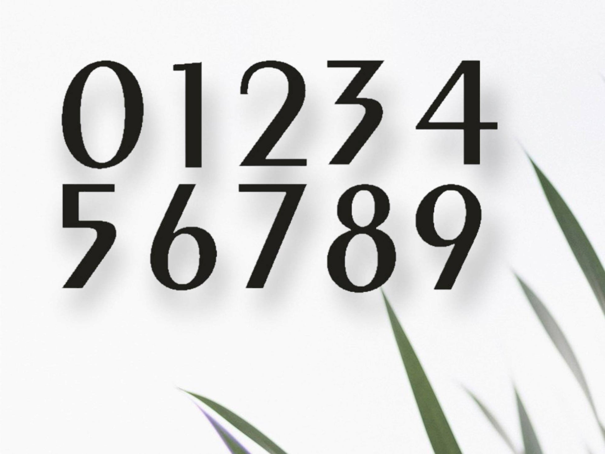 Metal House Numbers | Individual House Numbers | Modern Address Number ...