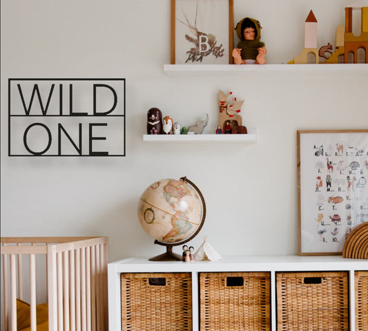 Wild One Metal Sign | Kid Room Decor. | WILD ONE | Baby's Room | Baby Gift | Baby Shower